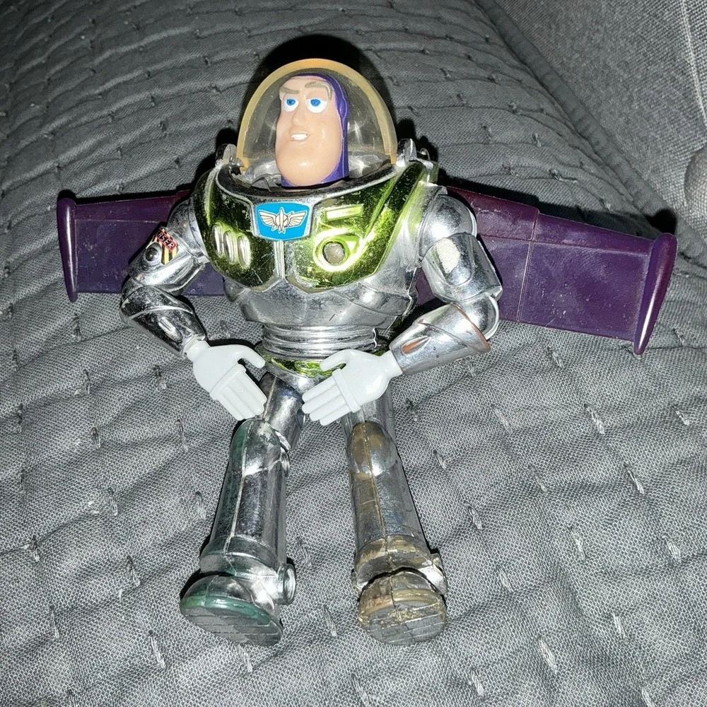 Toy Story Buzz‎ Lightyear Figure Limited Metallic Silver THINKWAY
